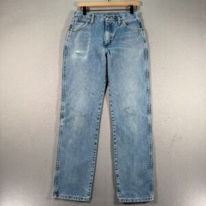 Vintage Wrangler Jeans‎ Mens 30x32 Blue Lightwash Straight Leg Denim Workwear